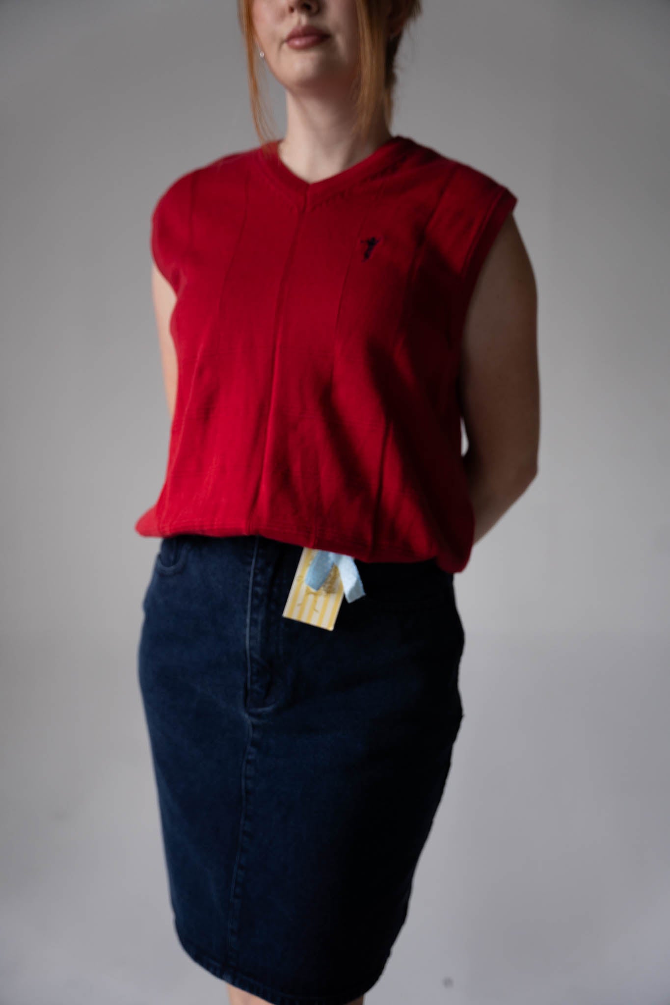 Deep Denim Pencil Skirt