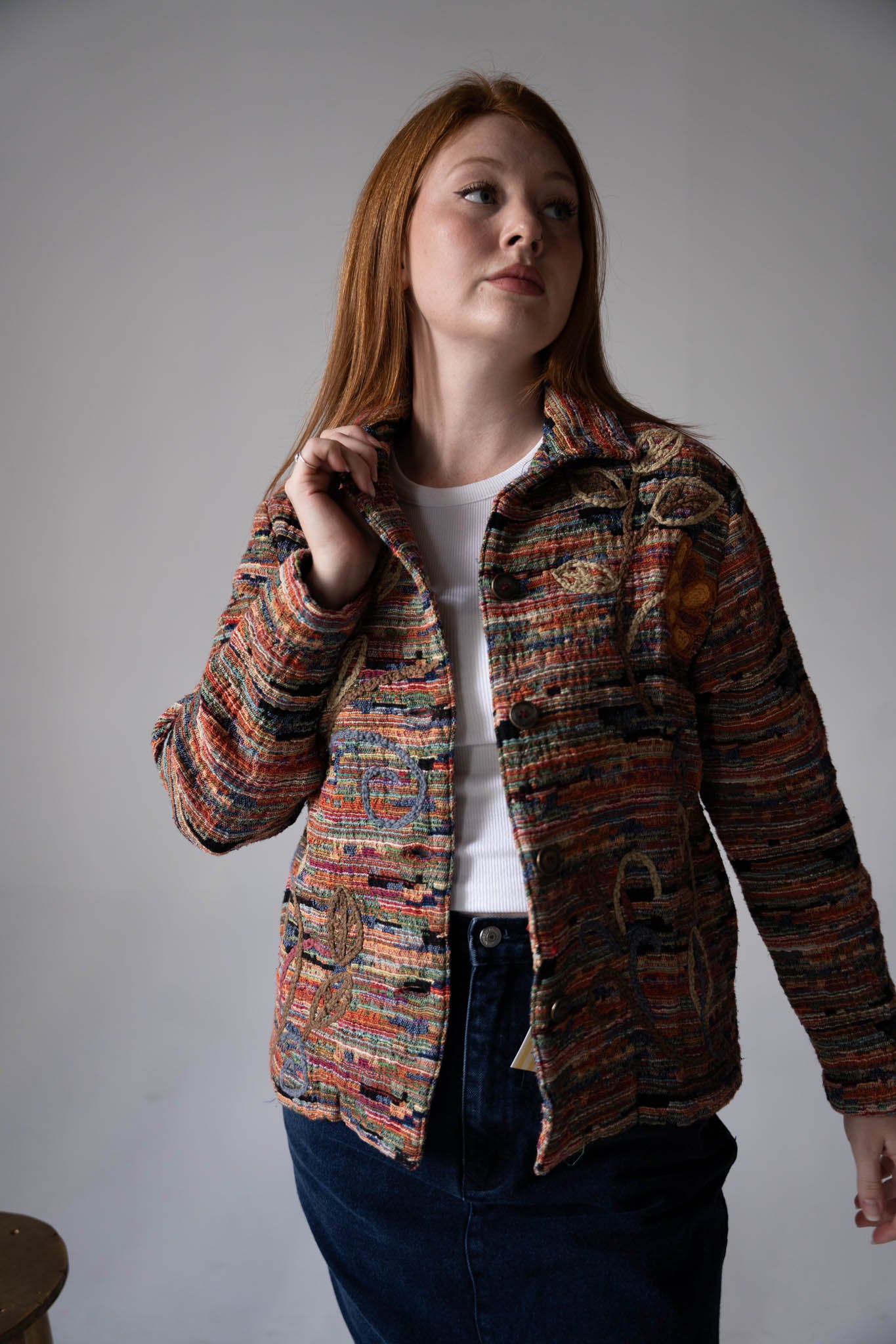 Embroidered Multicolor Jacket