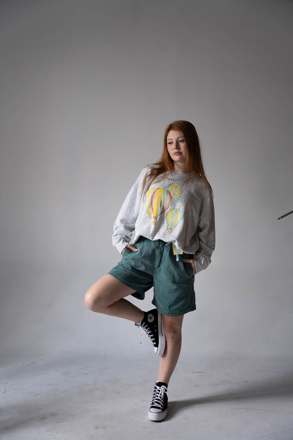 Montana Blues Cuffed Green Shorts