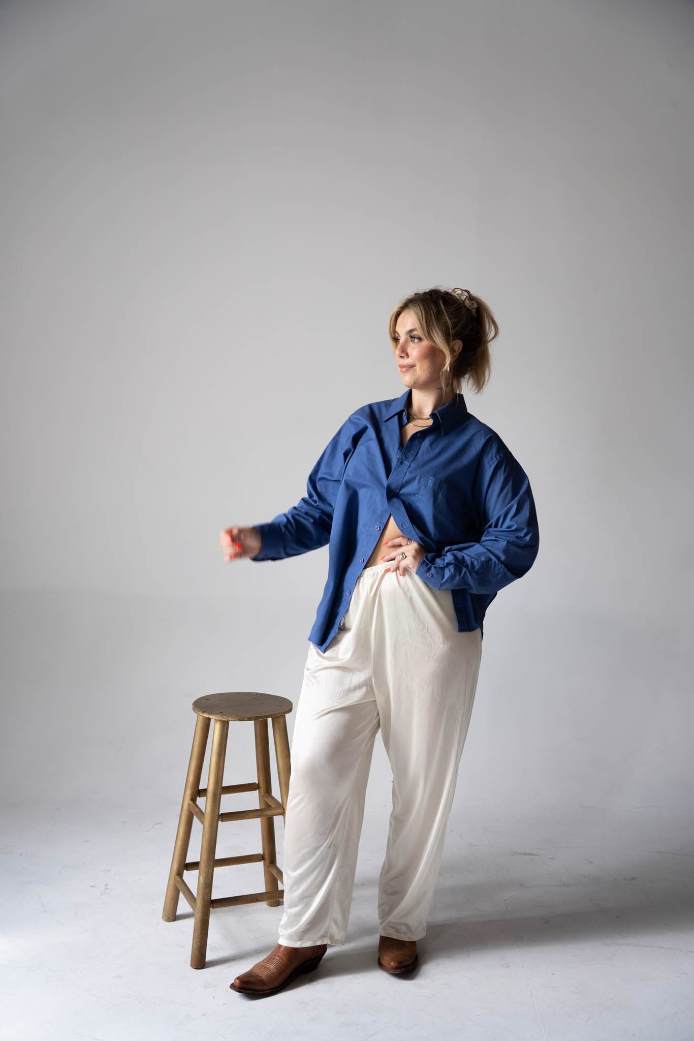 Slouchy Silk Pant