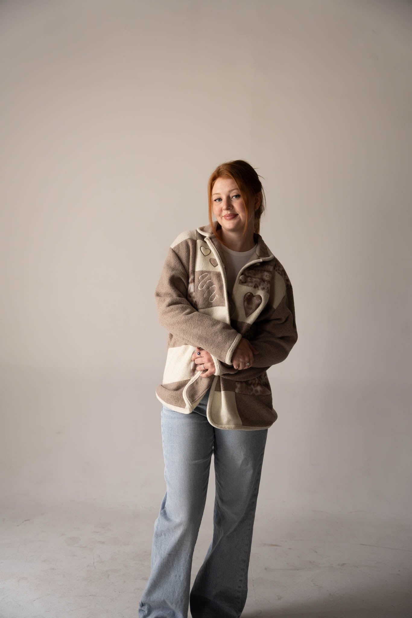 Patch Heart Fleece Jacket