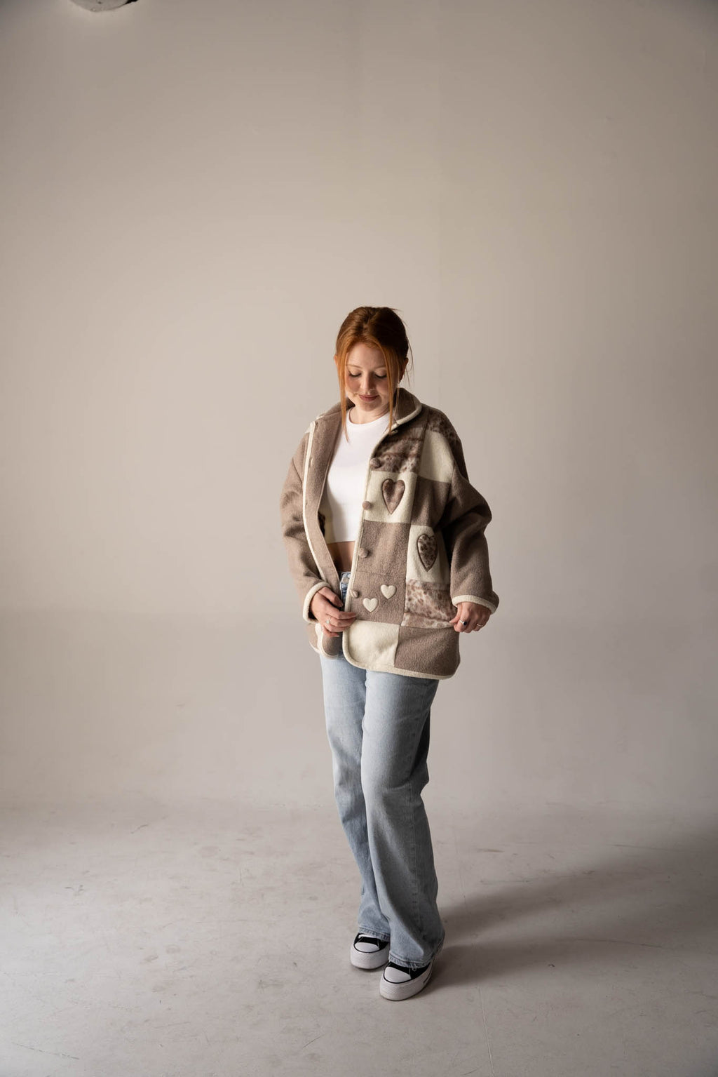 Patch Heart Fleece Jacket