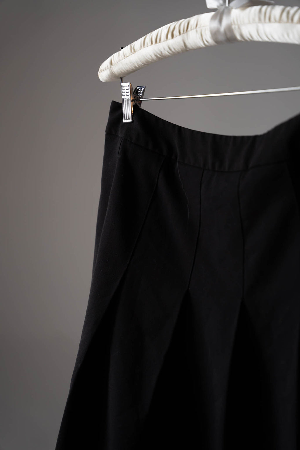 Pleated Black Mini Skirt
