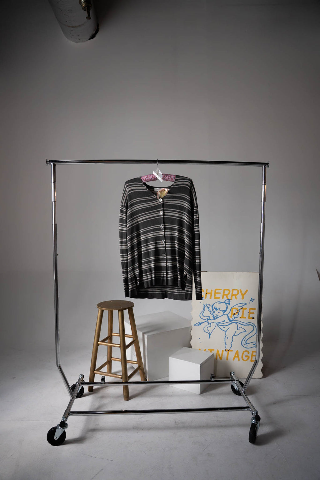 Striped Gray Cardigan