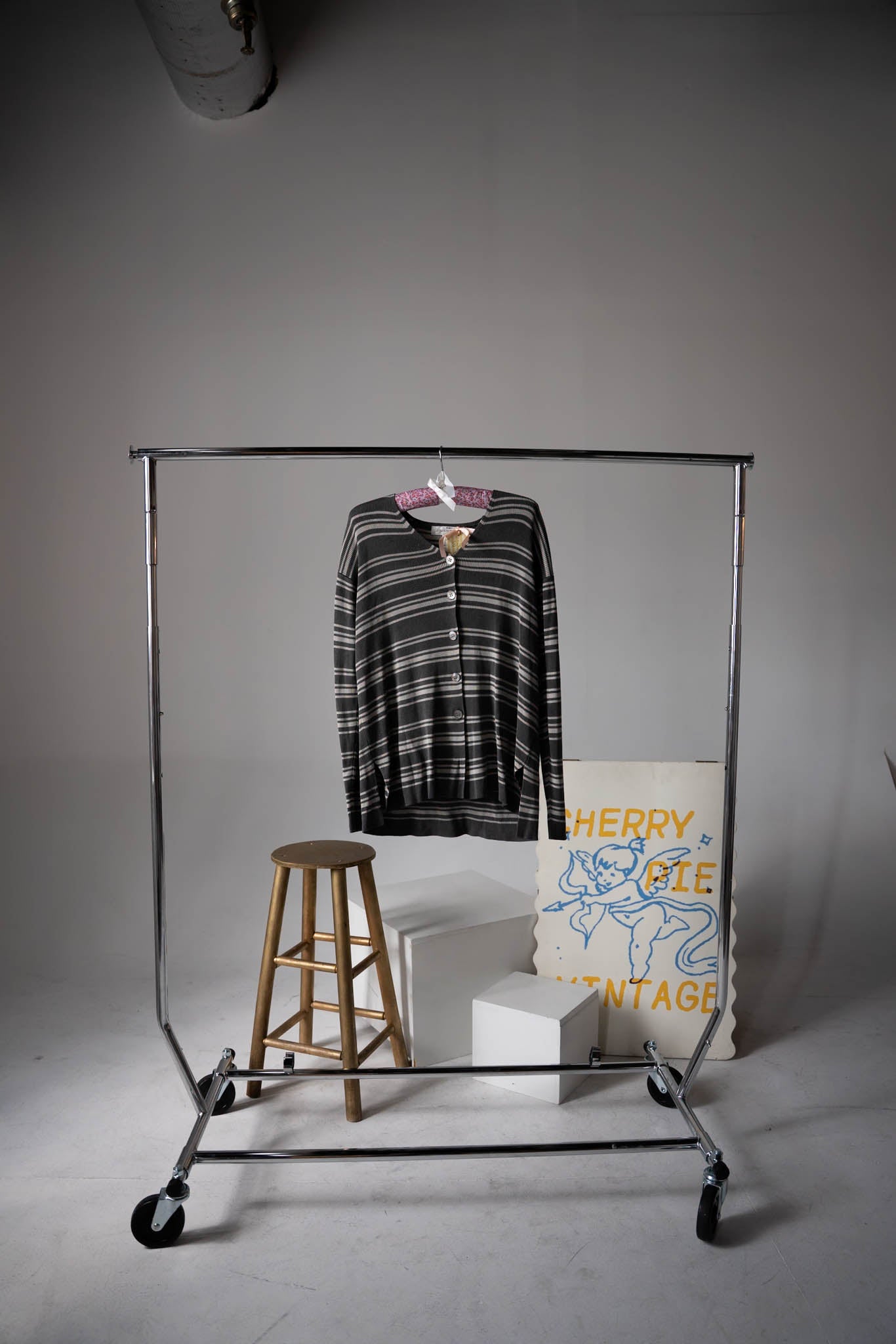 Striped Gray Cardigan