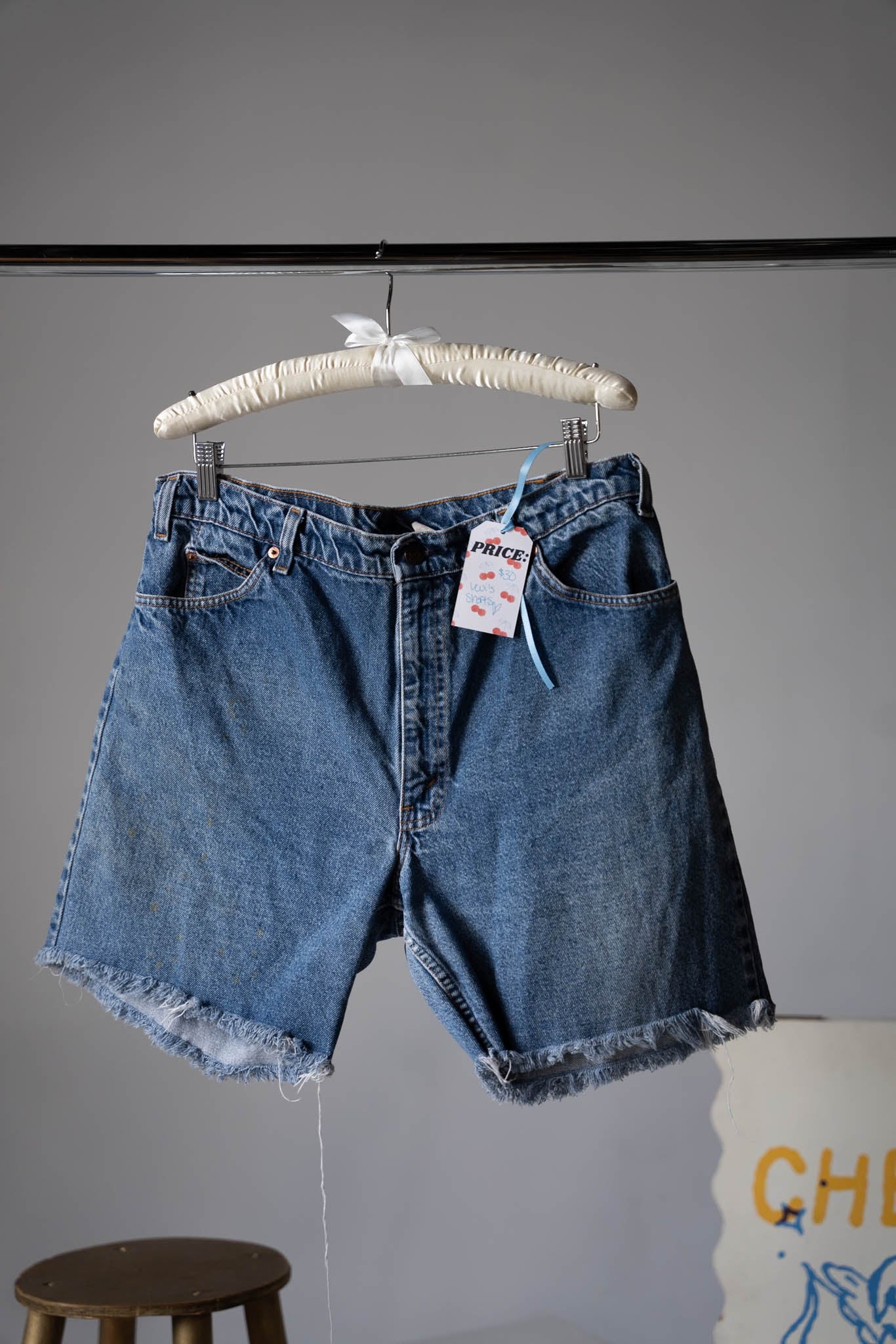 Levi's Cut-Off Denim Shorts