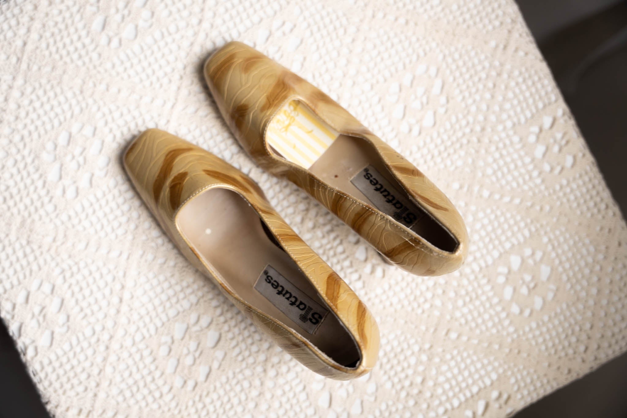 Zebra Square Toe Heels