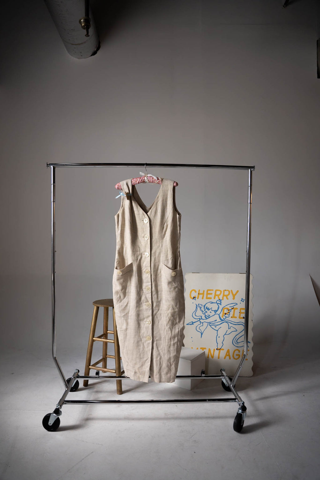Button Down Linen Dress