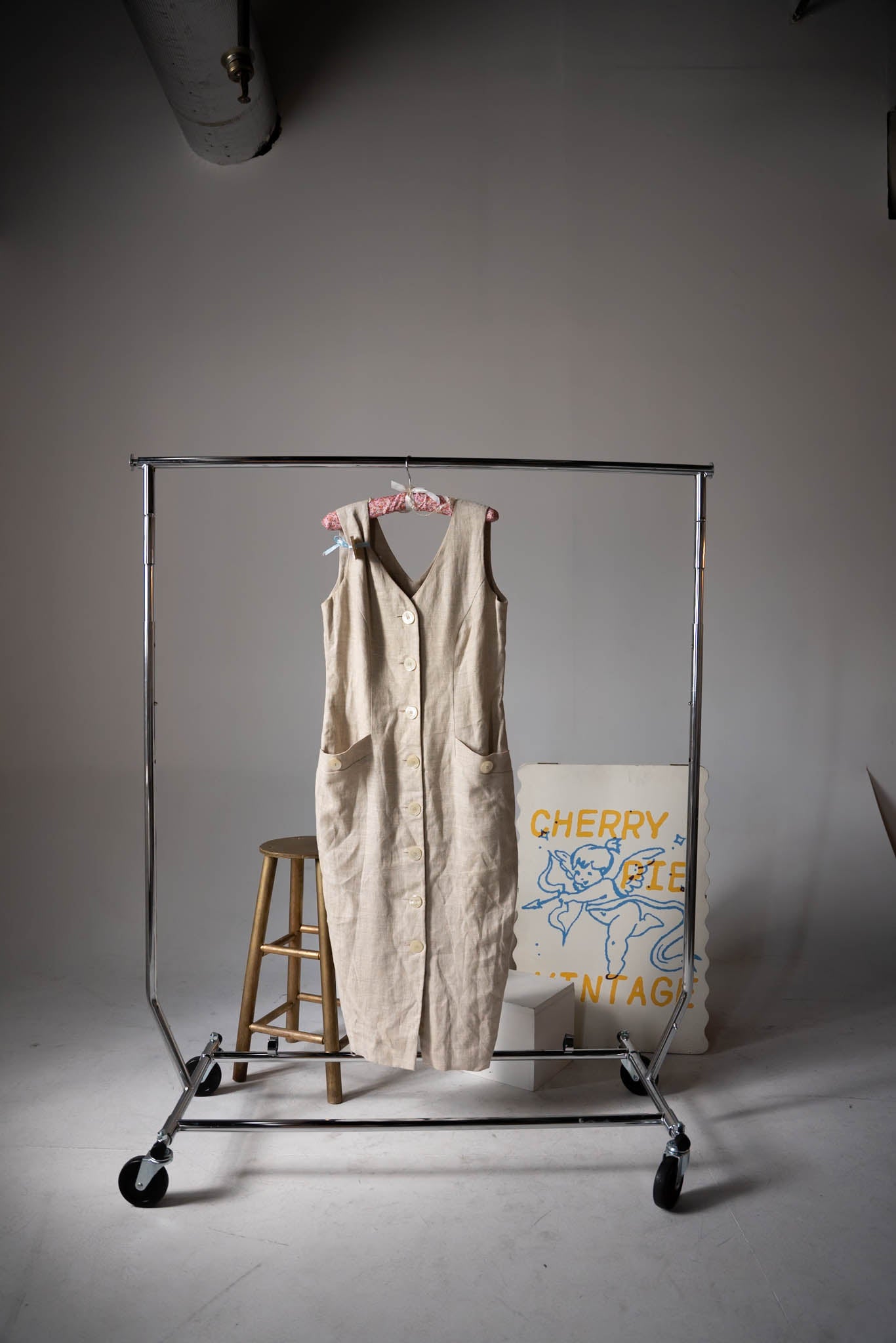 Button Down Linen Dress